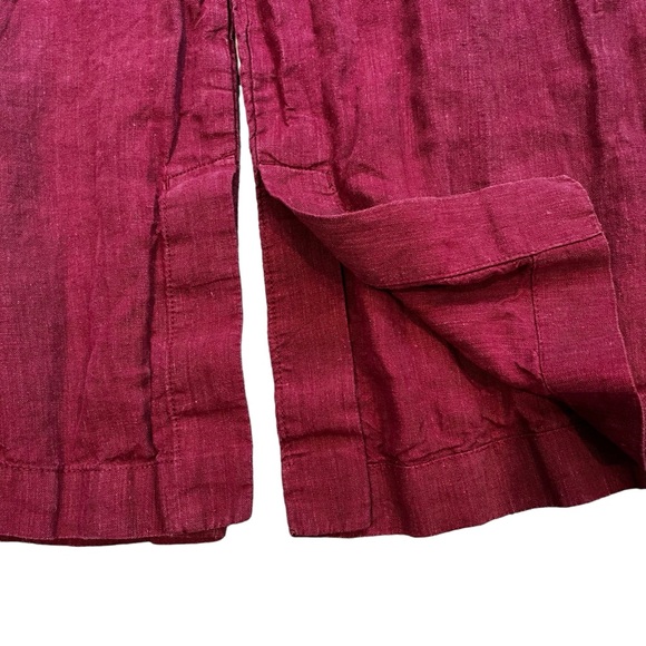 Athleta Retreat Linen Wide Leg Pant, Sz 12 - Picture 11 of 16